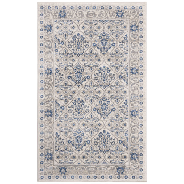 Ophelia & Co. Lamartine Light Gray/Blue Rug & Reviews Wayfair